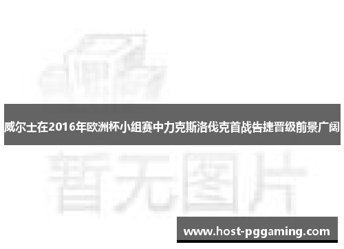 威尔士在2016年欧洲杯小组赛中力克斯洛伐克首战告捷晋级前景广阔